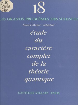 cover image of Étude du caractère complet de la théorie quantique